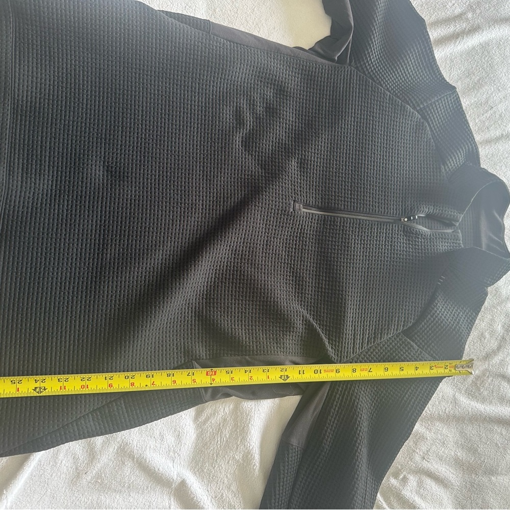 lululemon athletica Black Textured Quarter-Zip Jacket